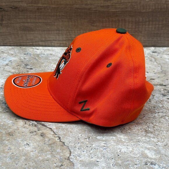 Zephyr FAMU Rattlers Hat Orange Snapback Cap Embroidered Logo NWT - Picture 3 of 11